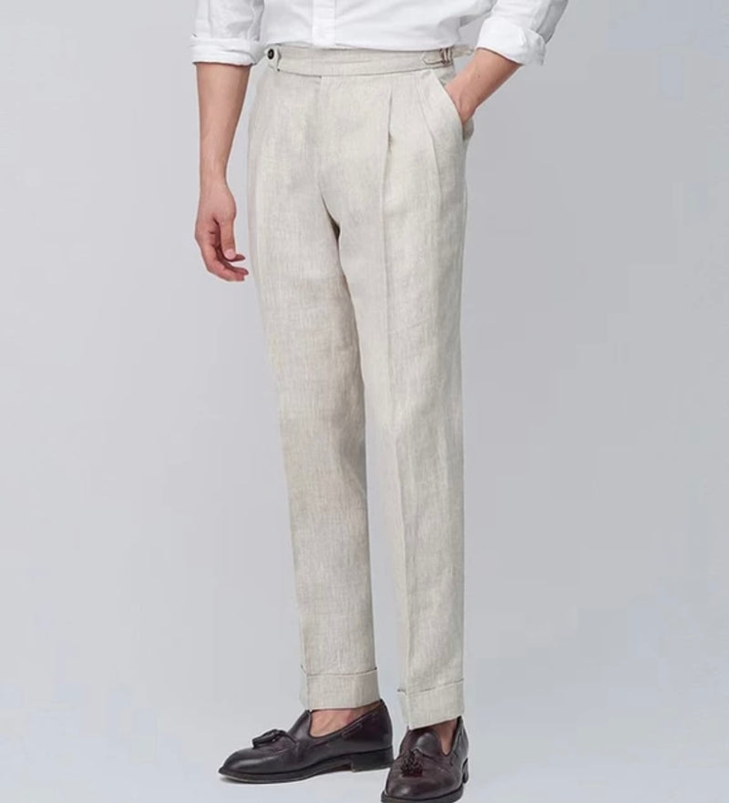 Napoli Linen Trouser Ivory